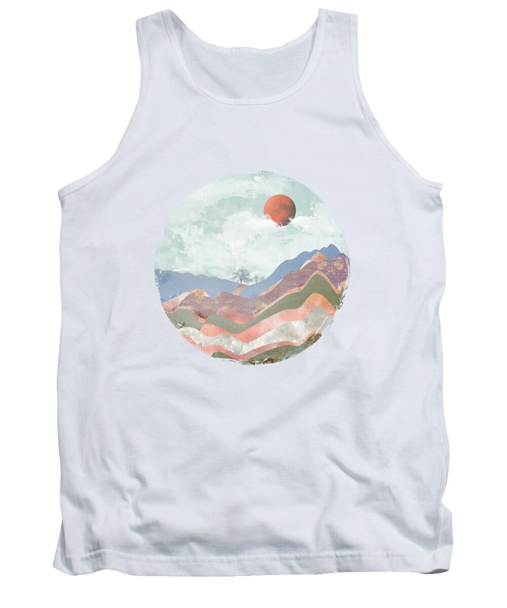 Clouds Tank Top featuring the digital art Journey to the Clouds by Katherine Smit