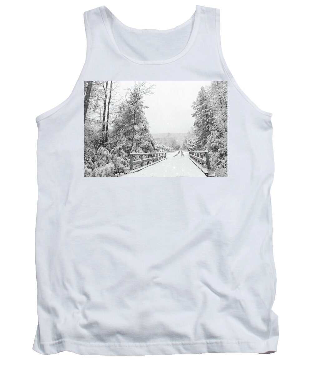 Snow Tank Top featuring the photograph Kindness Is Like Snow by Lori Deiter