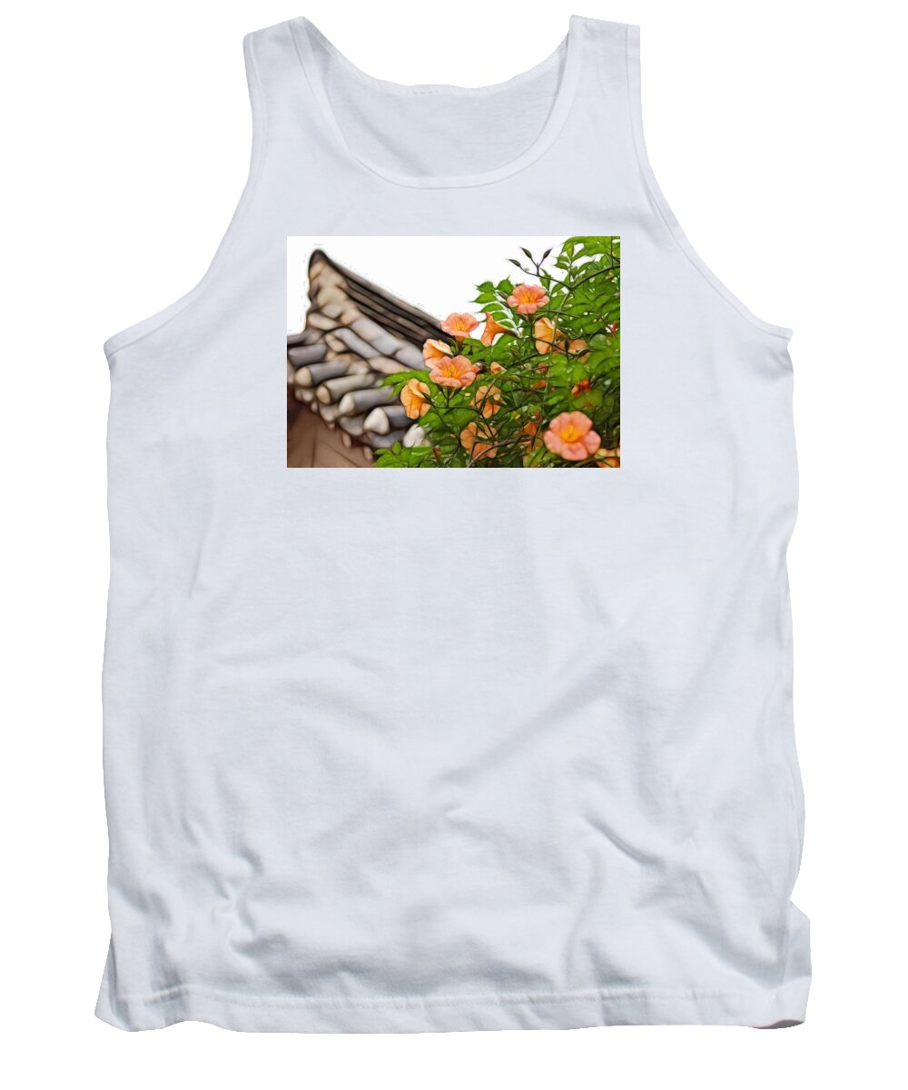 Fractals Tank Top featuring the photograph Korean Beauty by Cameron Wood