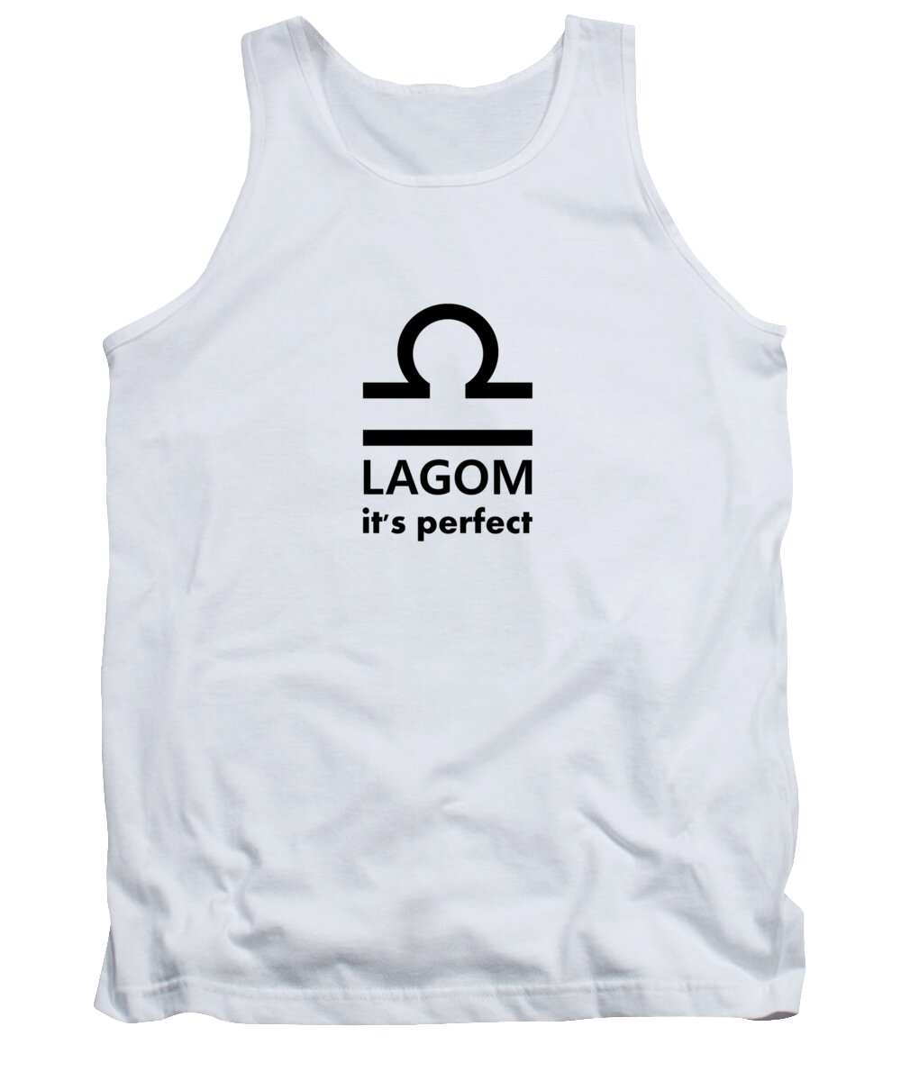 Richard Reeve Tank Top featuring the digital art Lagom - Perfect by Richard Reeve