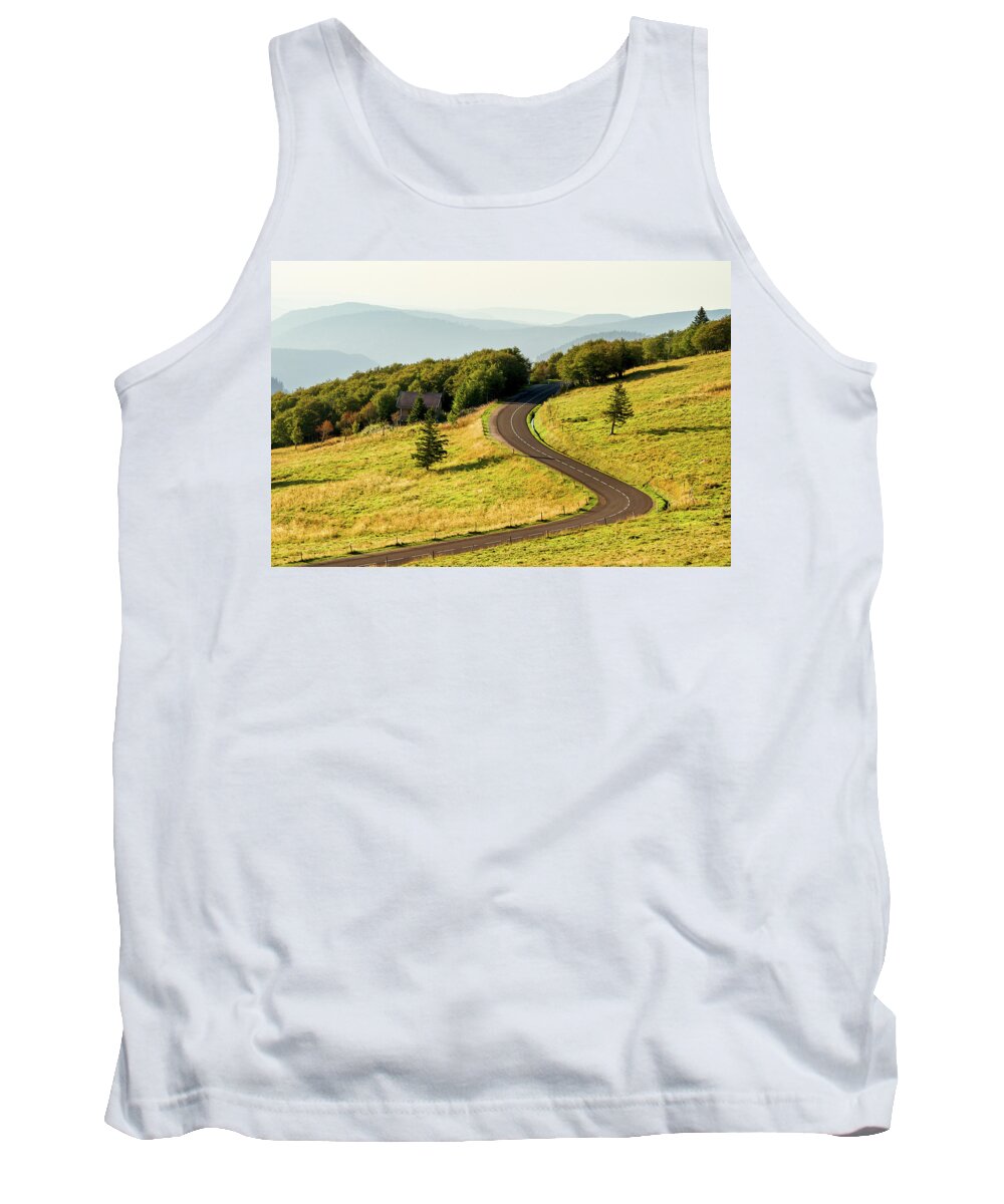 Mountain Landscape Tank Top featuring the photograph Landscape of the Vosges mountains - France by Paul MAURICE