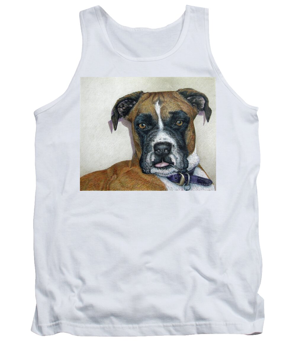 Fuqua - Artwork Tank Top featuring the drawing Lennox by Beverly Fuqua