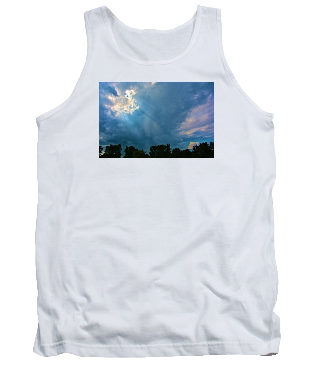 Nature Tank Top featuring the photograph Light Before The Storm by Nancy Jenkins