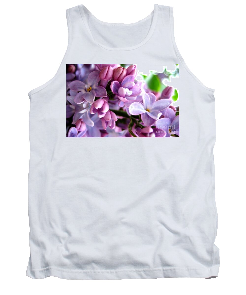 Lilacs Tank Top featuring the photograph Lilacs by Cindy Schneider