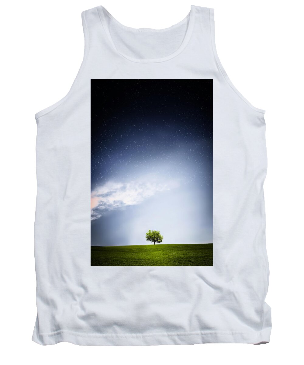 Autumn Tank Top featuring the photograph Lone by Bess Hamiti