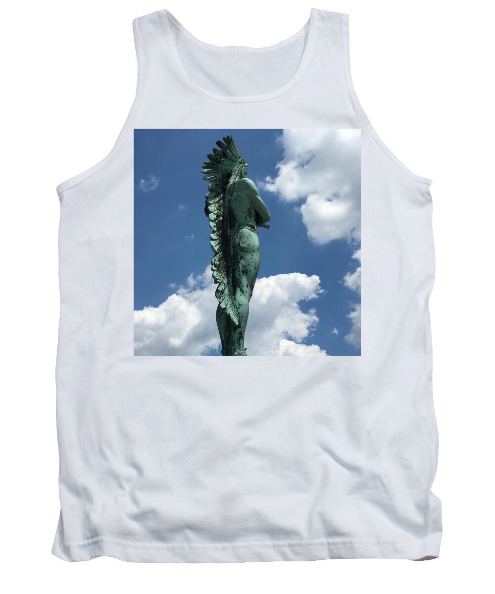 Tribe Tank Top featuring the photograph Looking to the clouds by Dottie Visker