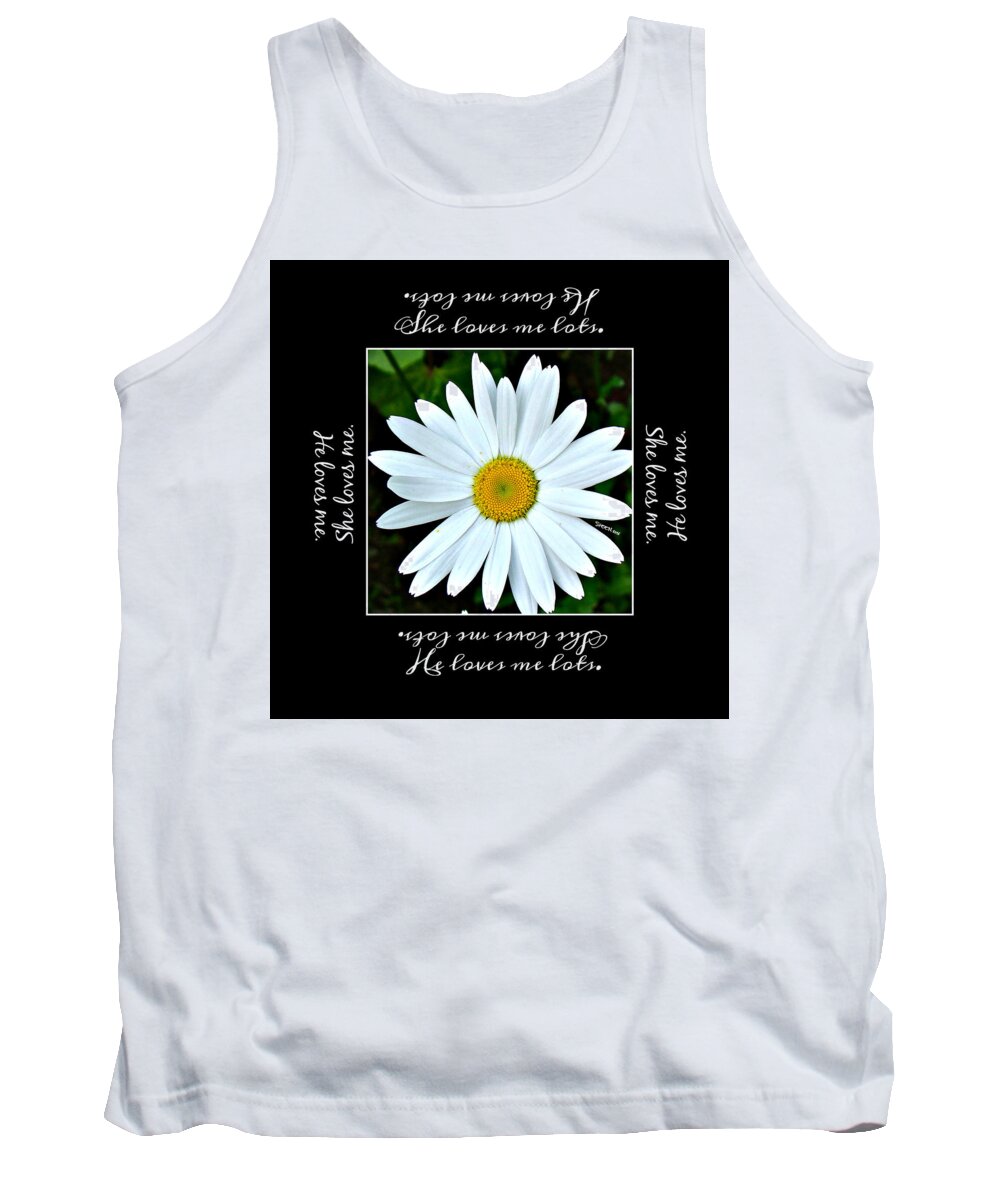 Loves Me Loves Me Lots Tank Top featuring the digital art Loves Me Loves Me Lots by Christine Nichols