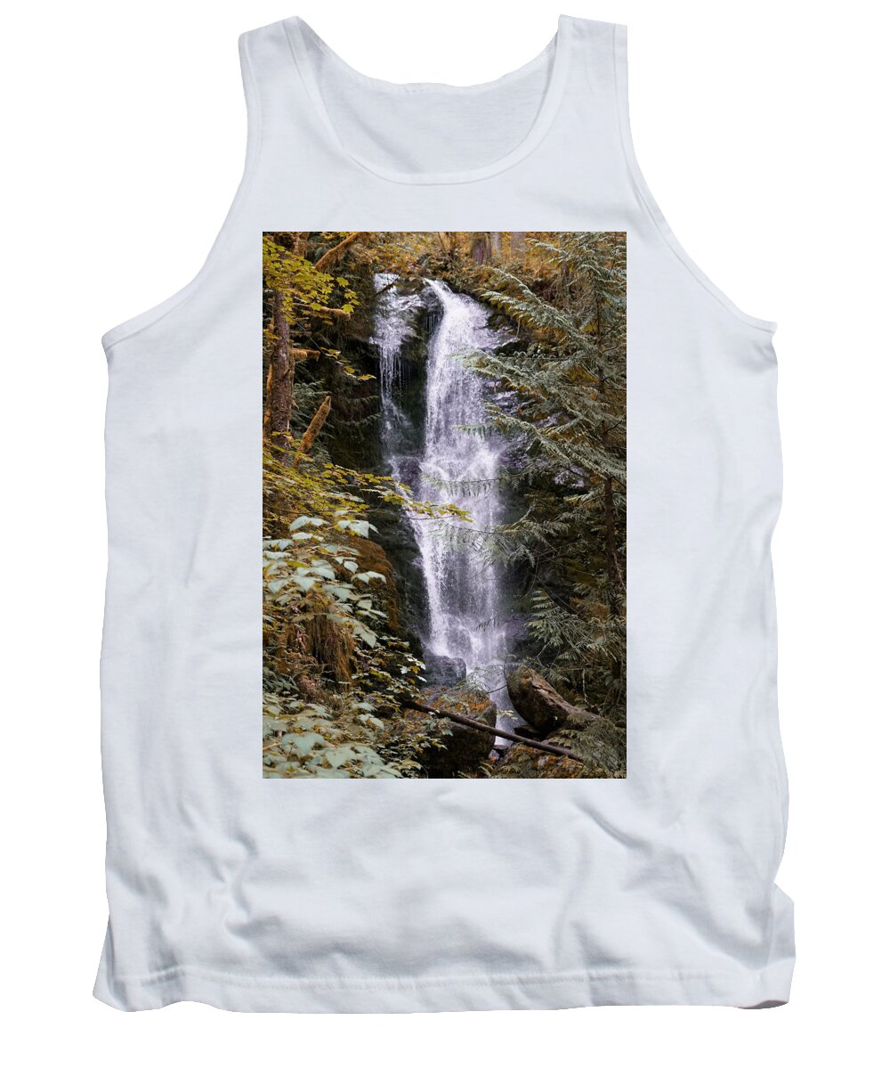River Tank Top featuring the photograph Magical Falls Quinault Rain Forest by Michael Hope