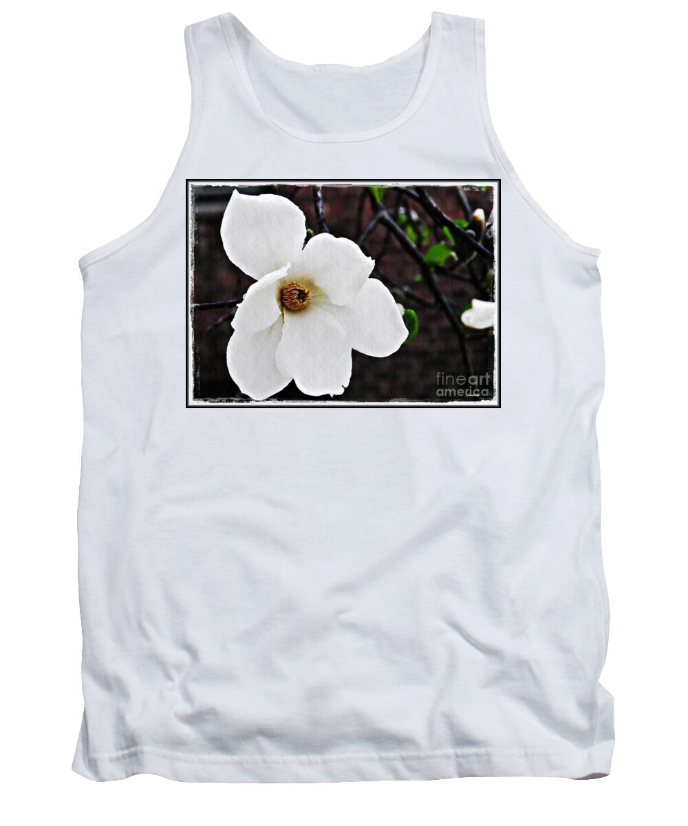 Magnolia Tank Top featuring the photograph Magnolia Memories 1 by Sarah Loft