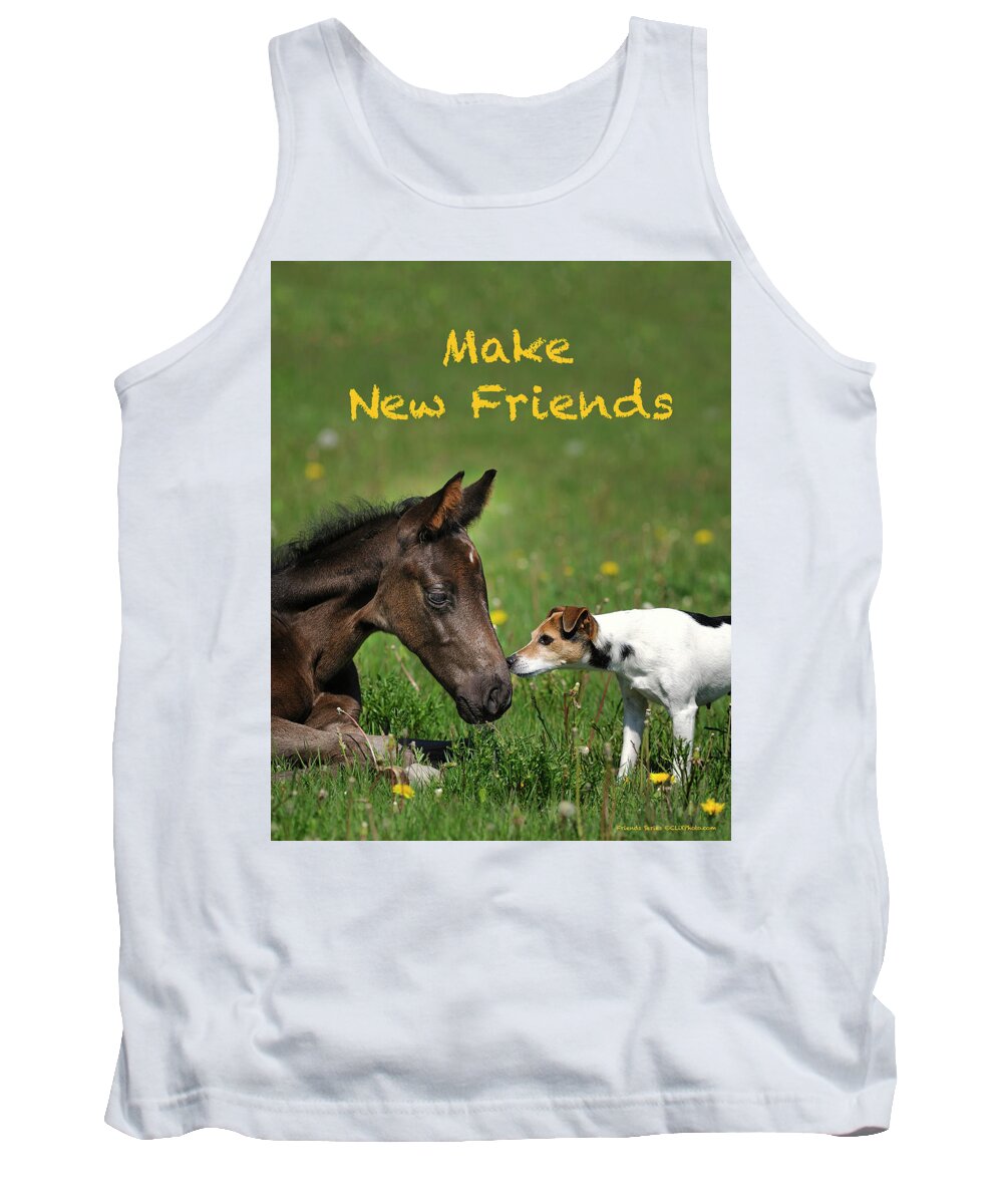 Foal Tank Top featuring the photograph Make New Friends by Shawn Hamilton