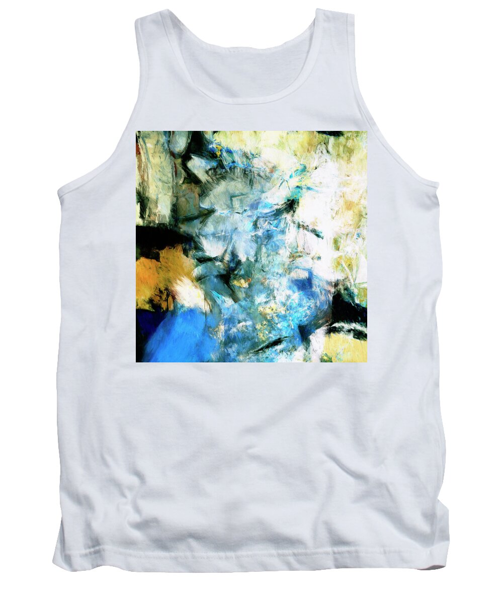 Abstract Tank Top featuring the painting Manifestation by Dominic Piperata