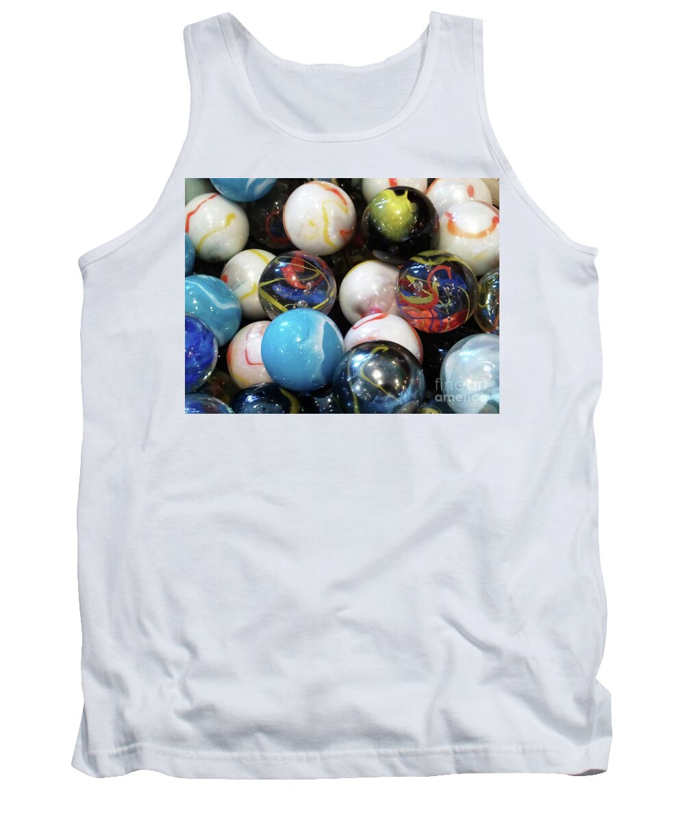 Marbles Tank Top featuring the photograph Marbles by Leara Nicole Morris-Clark