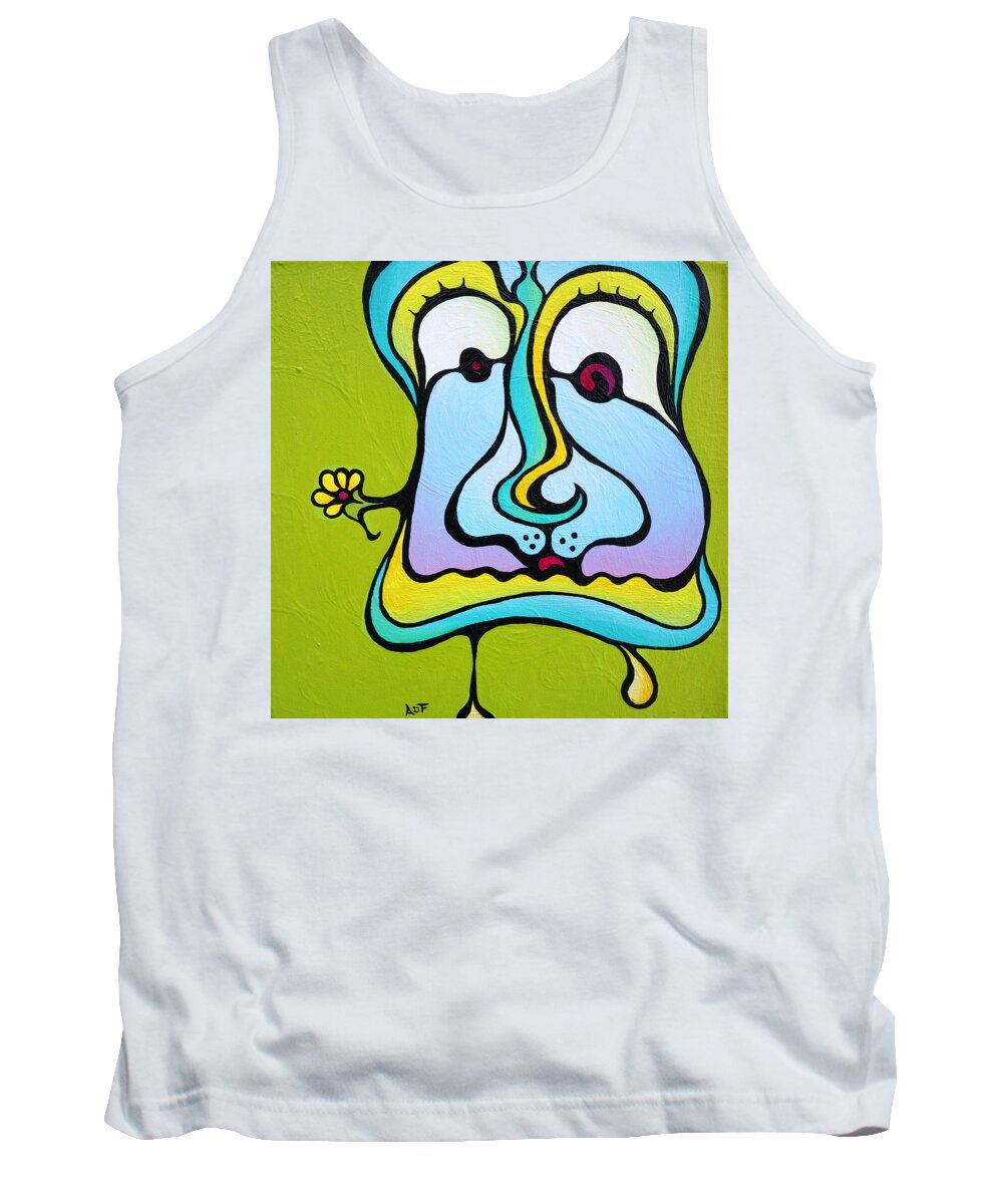 Marie Tank Top featuring the painting Marie Antoiletee by Amy Ferrari