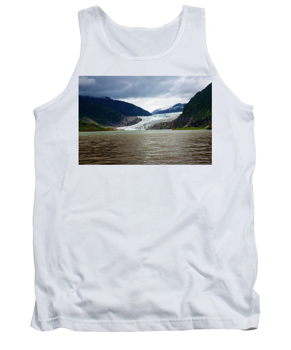 Mendenhall Glacier Tank Top featuring the photograph Mendenhall Glacier by Anthony Jones