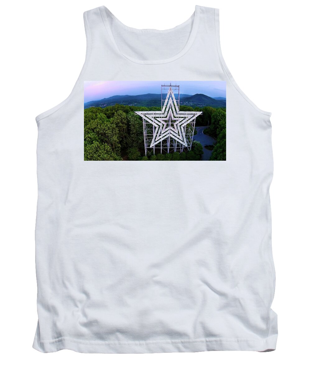 Mill Mountain Tank Top featuring the photograph Mill Mountain 5 by Star City SkyCams