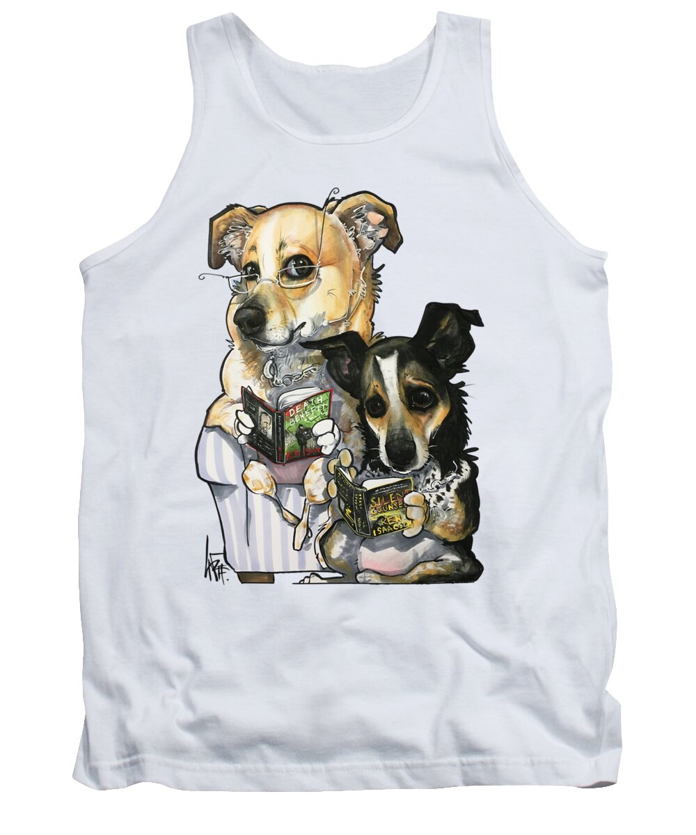 Monteleone Tank Top featuring the drawing Monteleone 3985 by Canine Caricatures By John LaFree