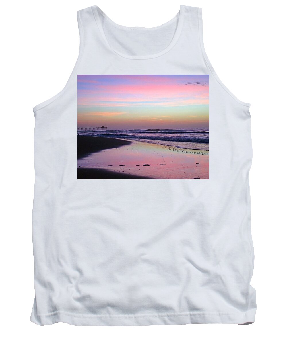 Sunrise Tank Top featuring the photograph Moody Sunrise by Betty Buller Whitehead