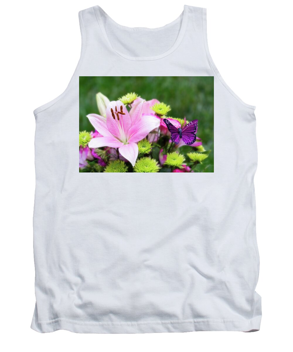 Flowers Tank Top featuring the photograph Mother's Day Bouquet by Richard Macquade