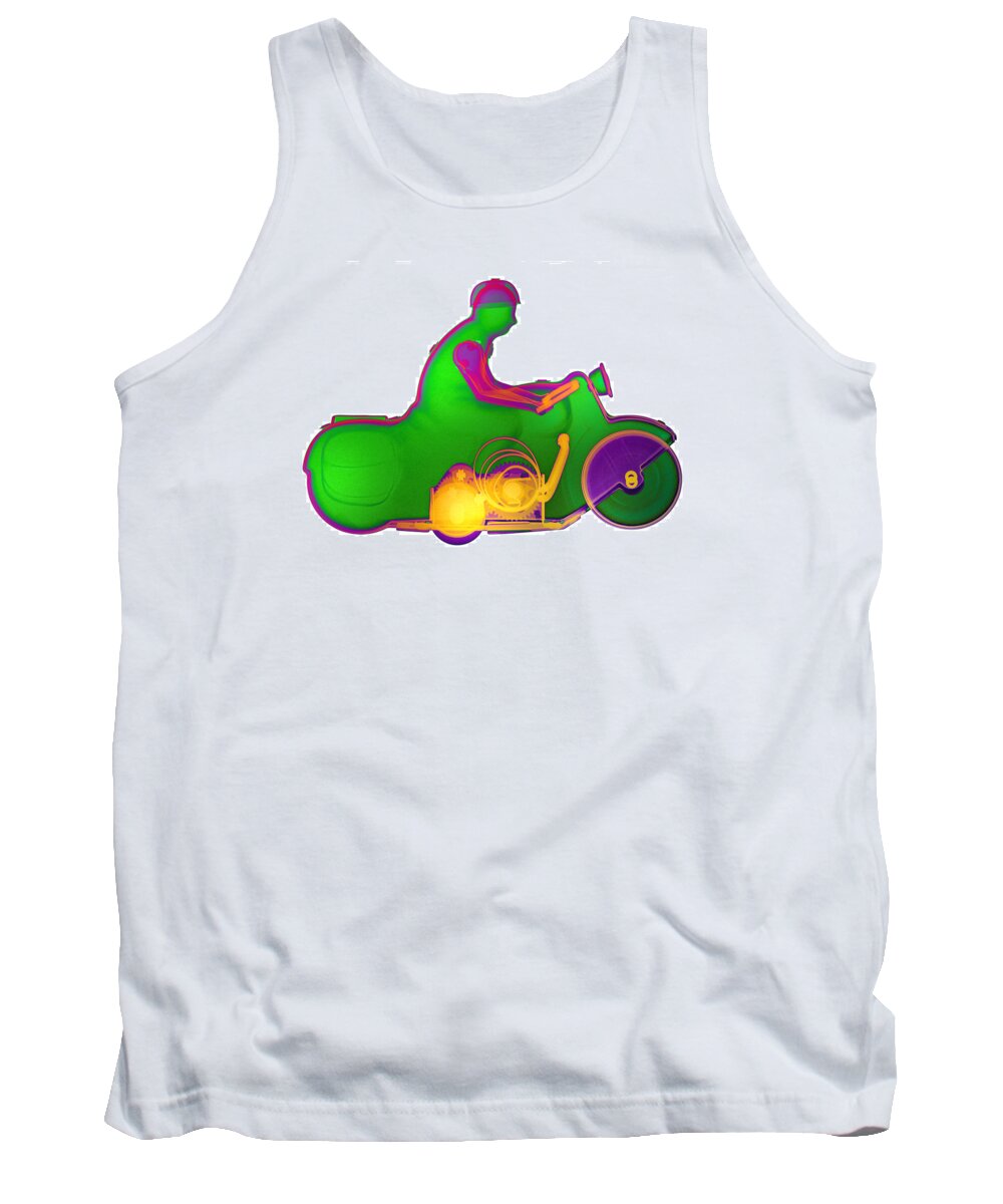  Tank Top featuring the photograph Motorcycle X-ray No. 7 by Roy Livingston