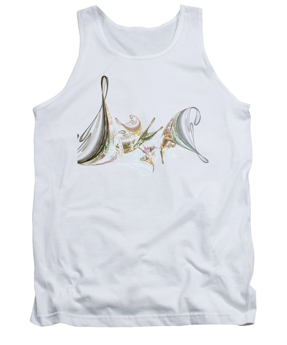 Music Tank Top featuring the digital art Music and Melody by Ilia -