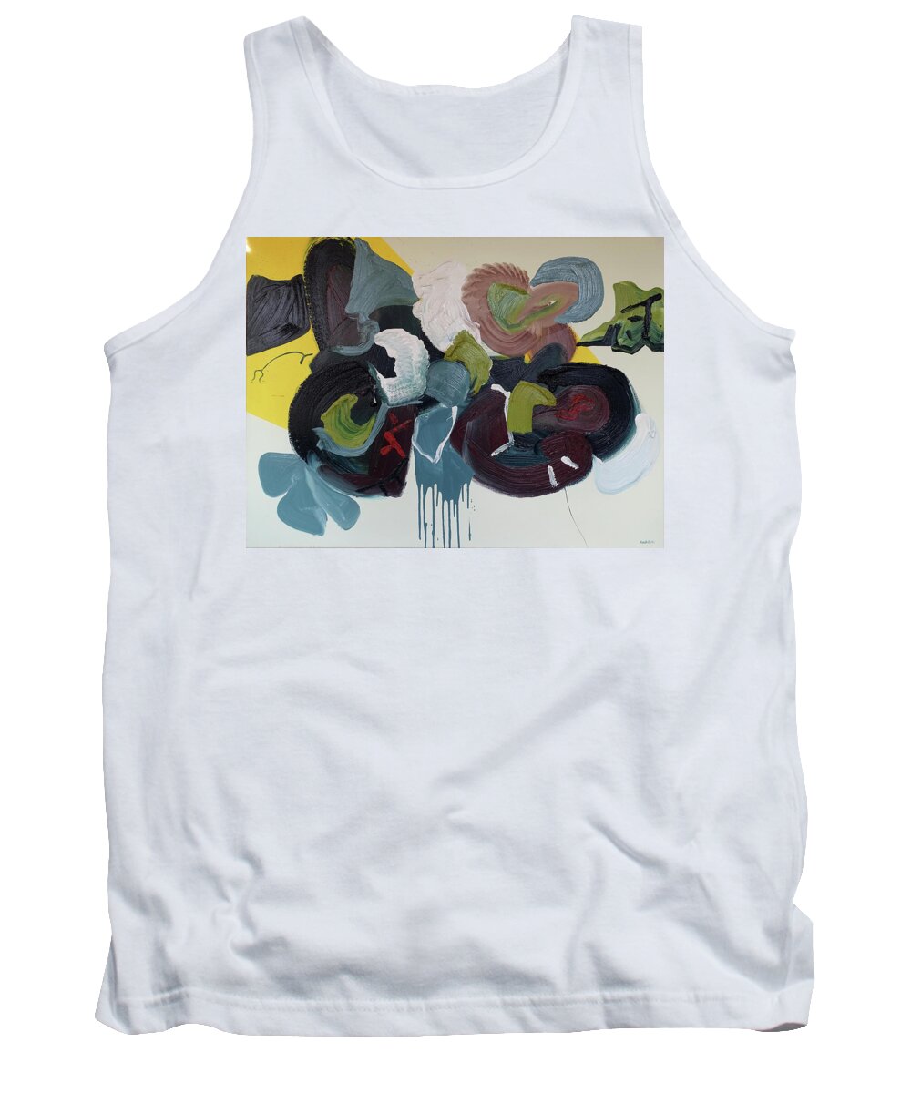 Abstract Tank Top featuring the painting Mute Speed by Peregrine Roskilly