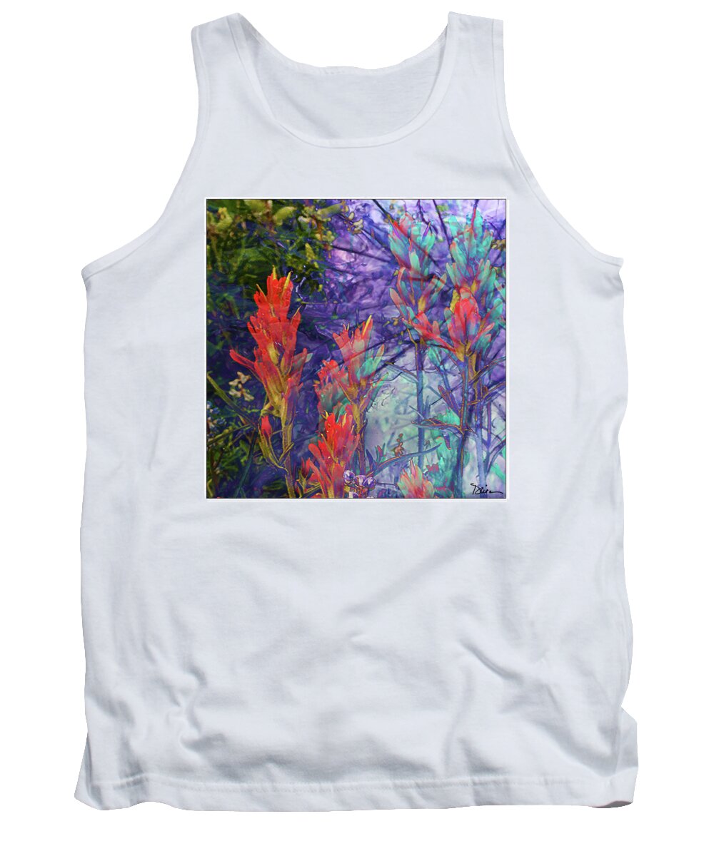 Indian Paintbrush Tank Top featuring the photograph Mystic by Peggy Dietz