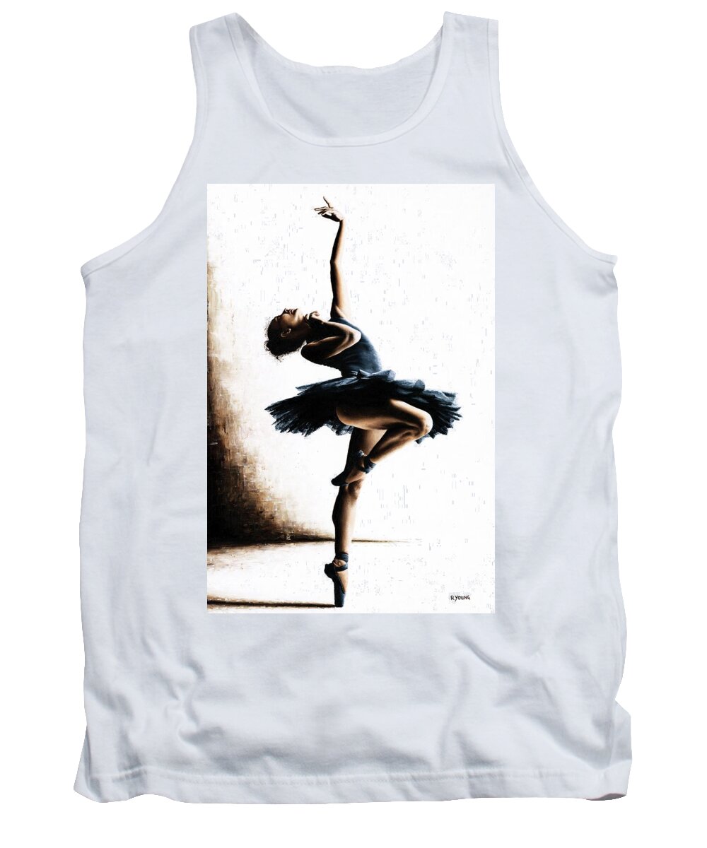 Dancer Tank Top featuring the painting Mystique by Richard Young