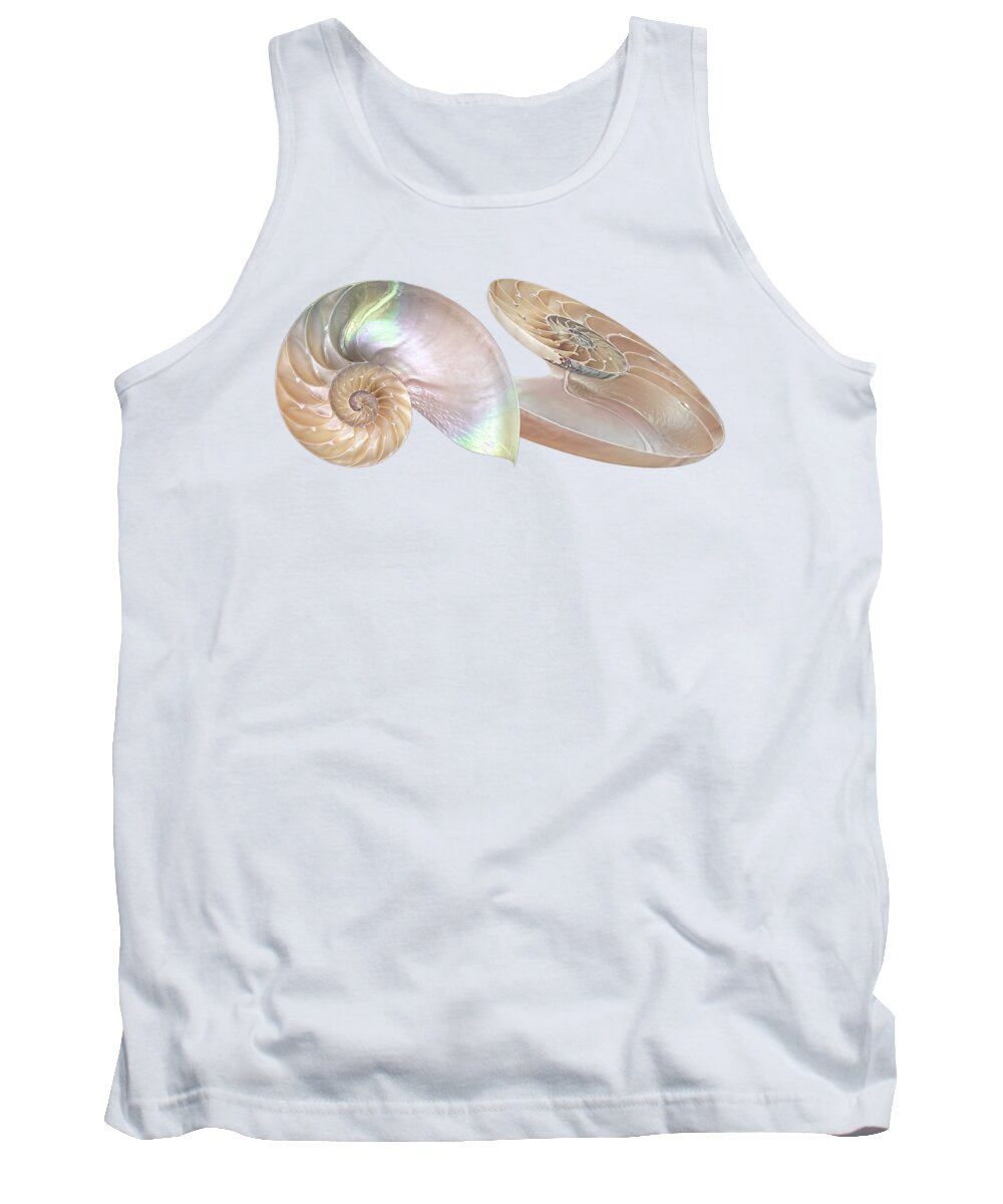 Nautilus Shell Tank Top featuring the photograph Nautilus Natural Jewel Of The Sea by Gill Billington