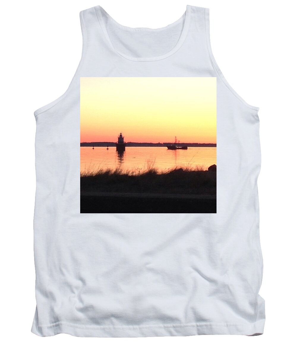 Early Tank Top featuring the photograph Whaling City Sunrise by Kate Arsenault 