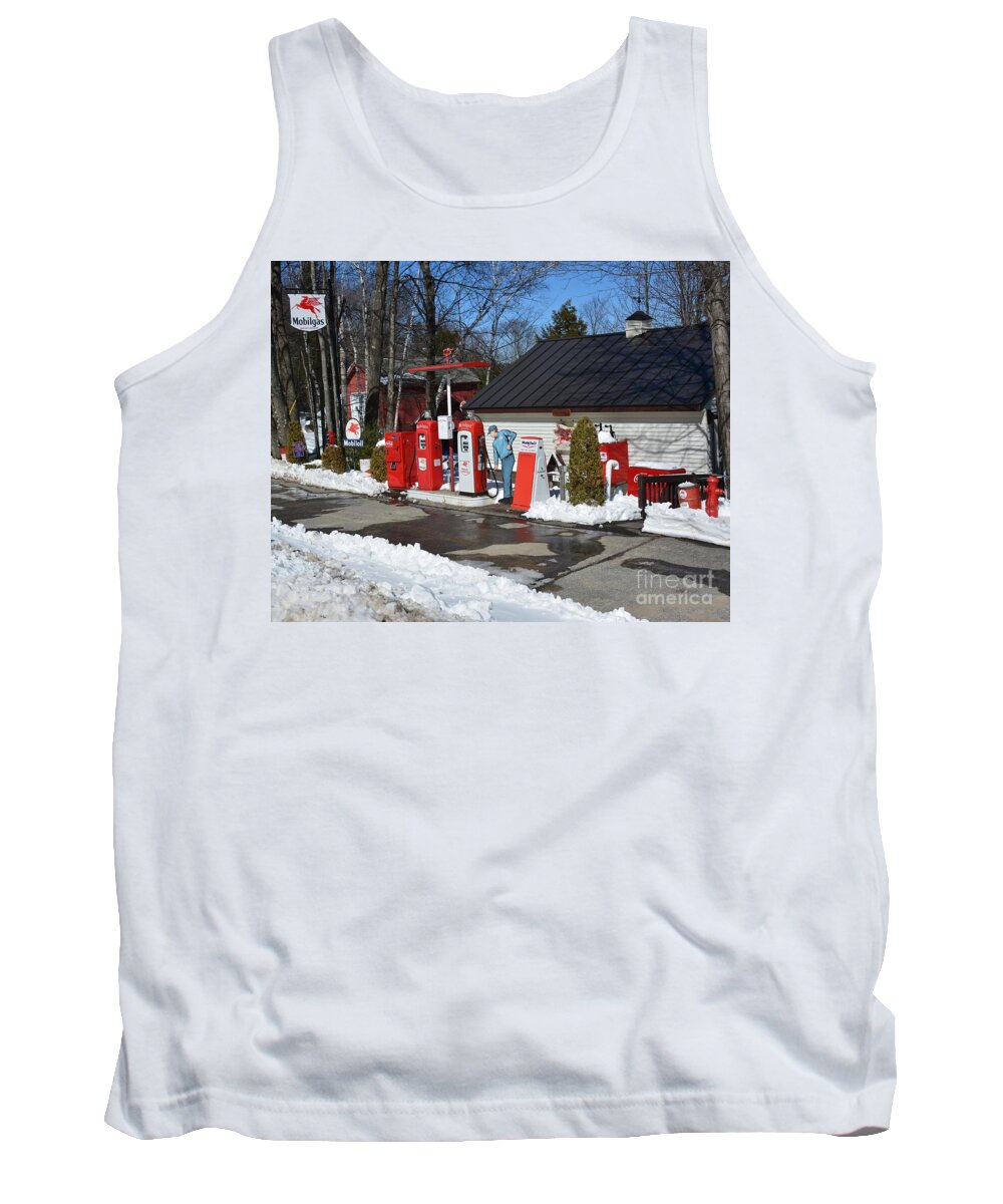 Gas Pumps Tank Top featuring the photograph Need Some Gas by Steve Brown