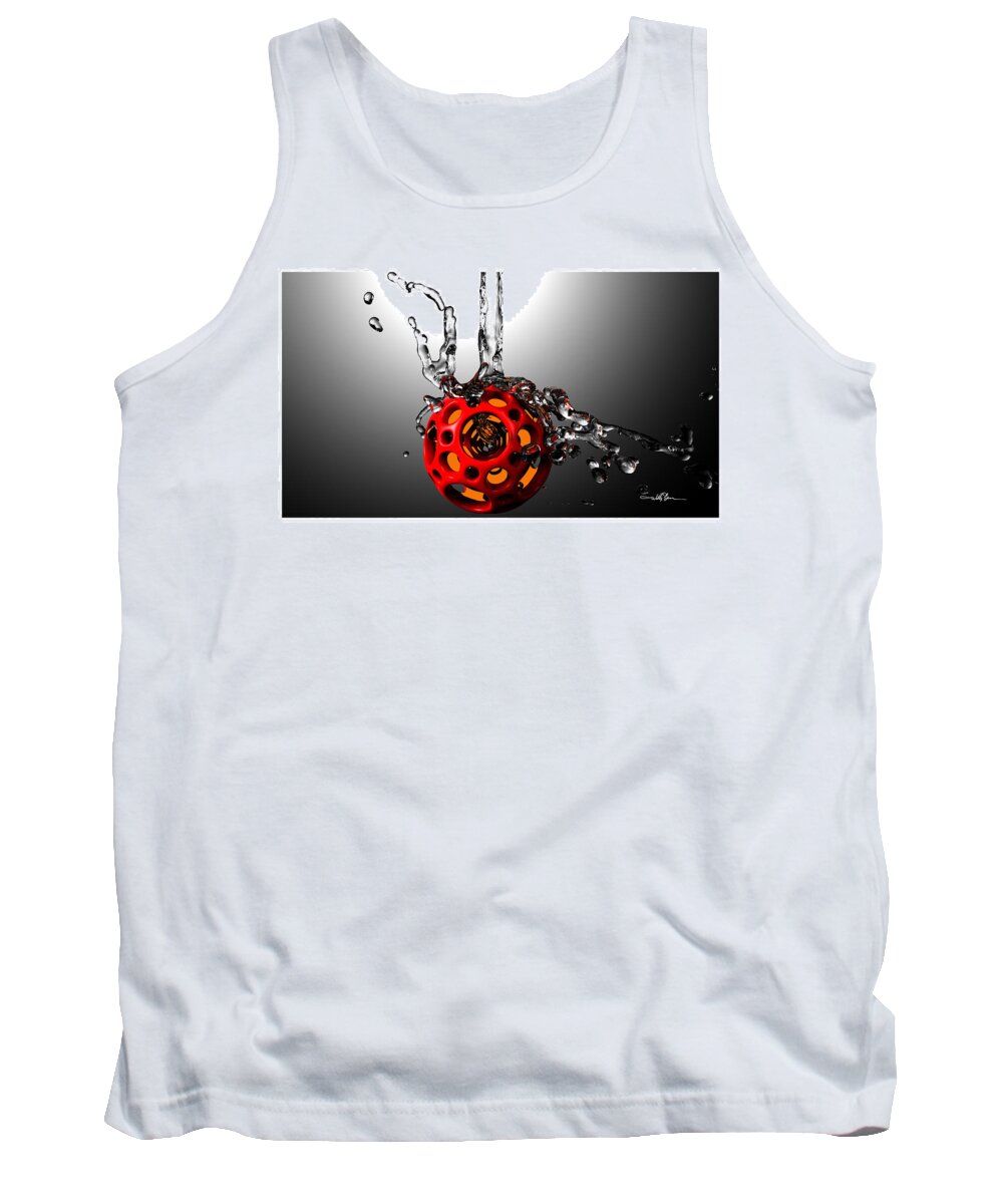 Geometric Tank Top featuring the digital art Nested Dodecahedron 1 by William Ladson