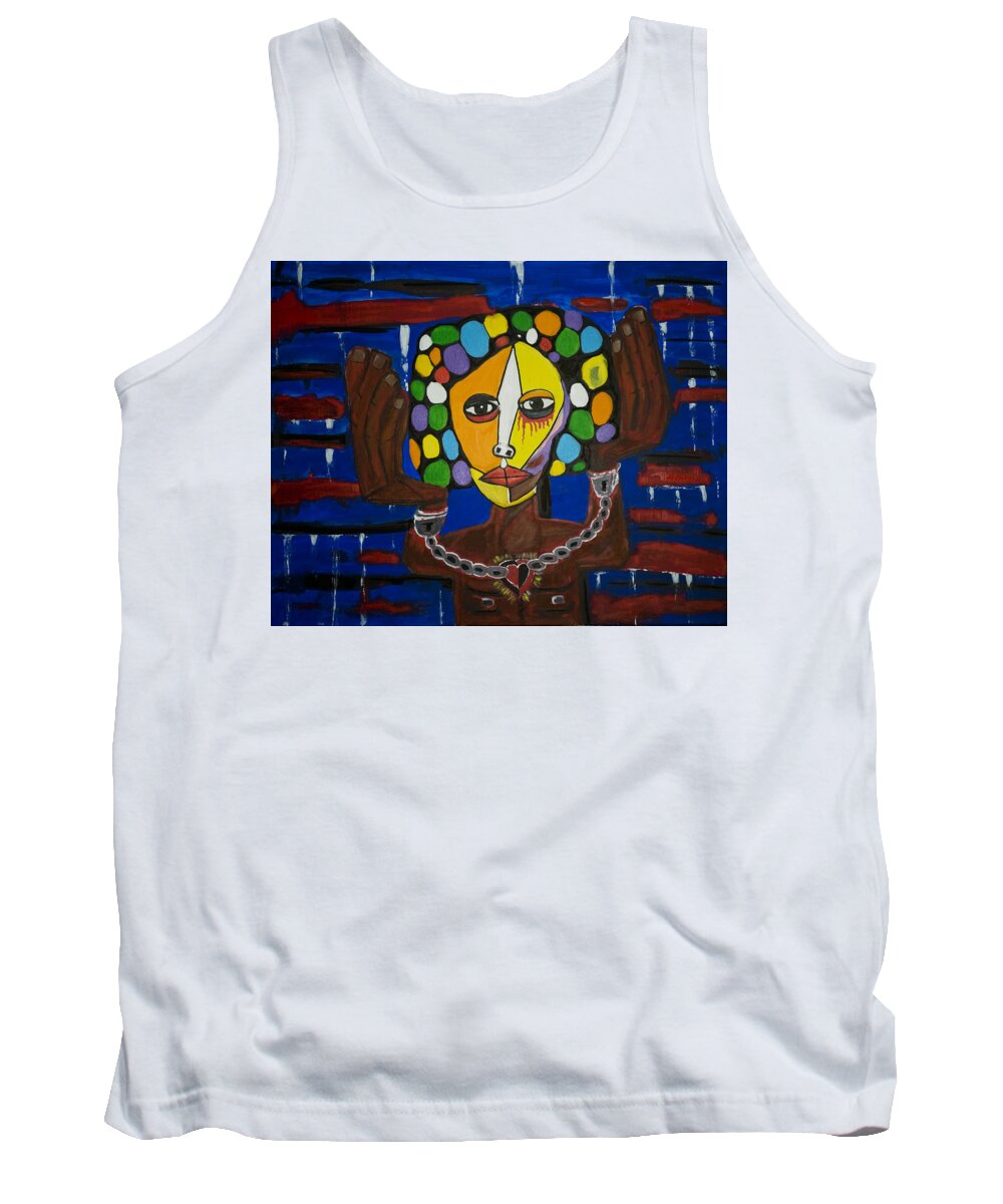Acrylic Painting Tank Top featuring the painting Never Given by Jose Rojas
