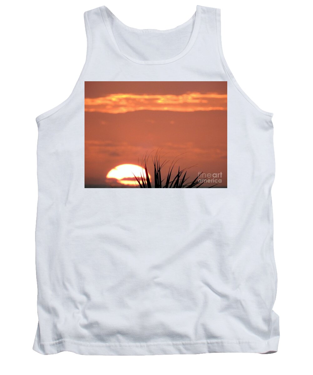 Sunrise Tank Top featuring the photograph New Day At Sea by Jan Gelders