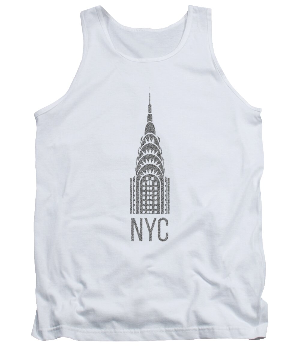 T-shirt Tank Top featuring the digital art NYC New York City Graphic by Edward Fielding