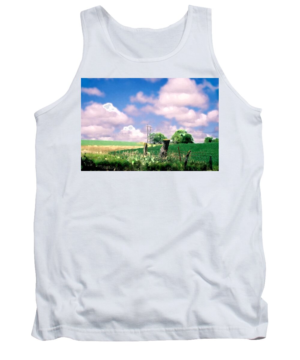 Landscape Tank Top featuring the photograph Off the grid by Steve Karol