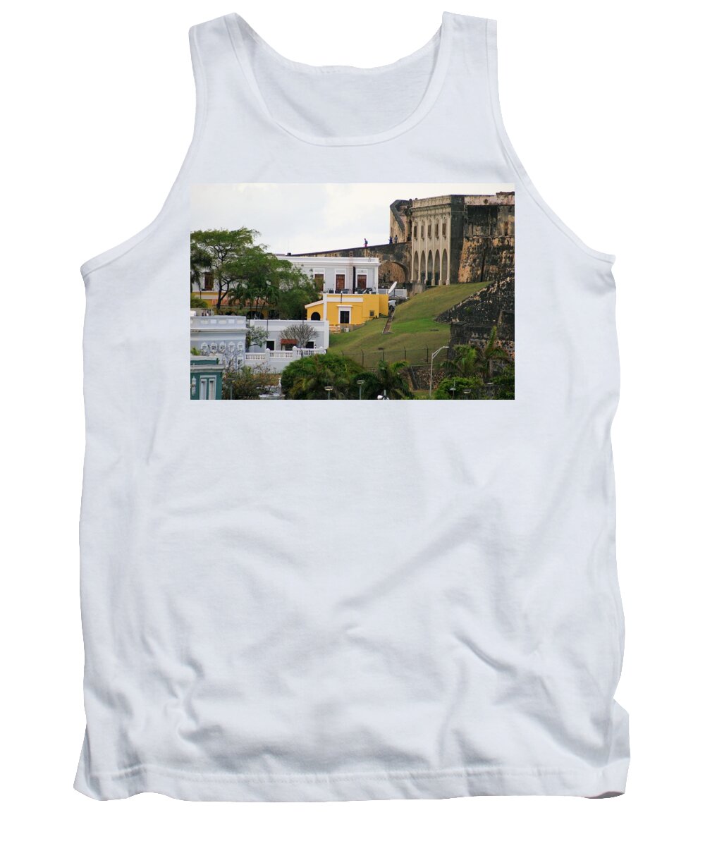 San Juan Tank Top featuring the photograph Old and New by Lois Lepisto
