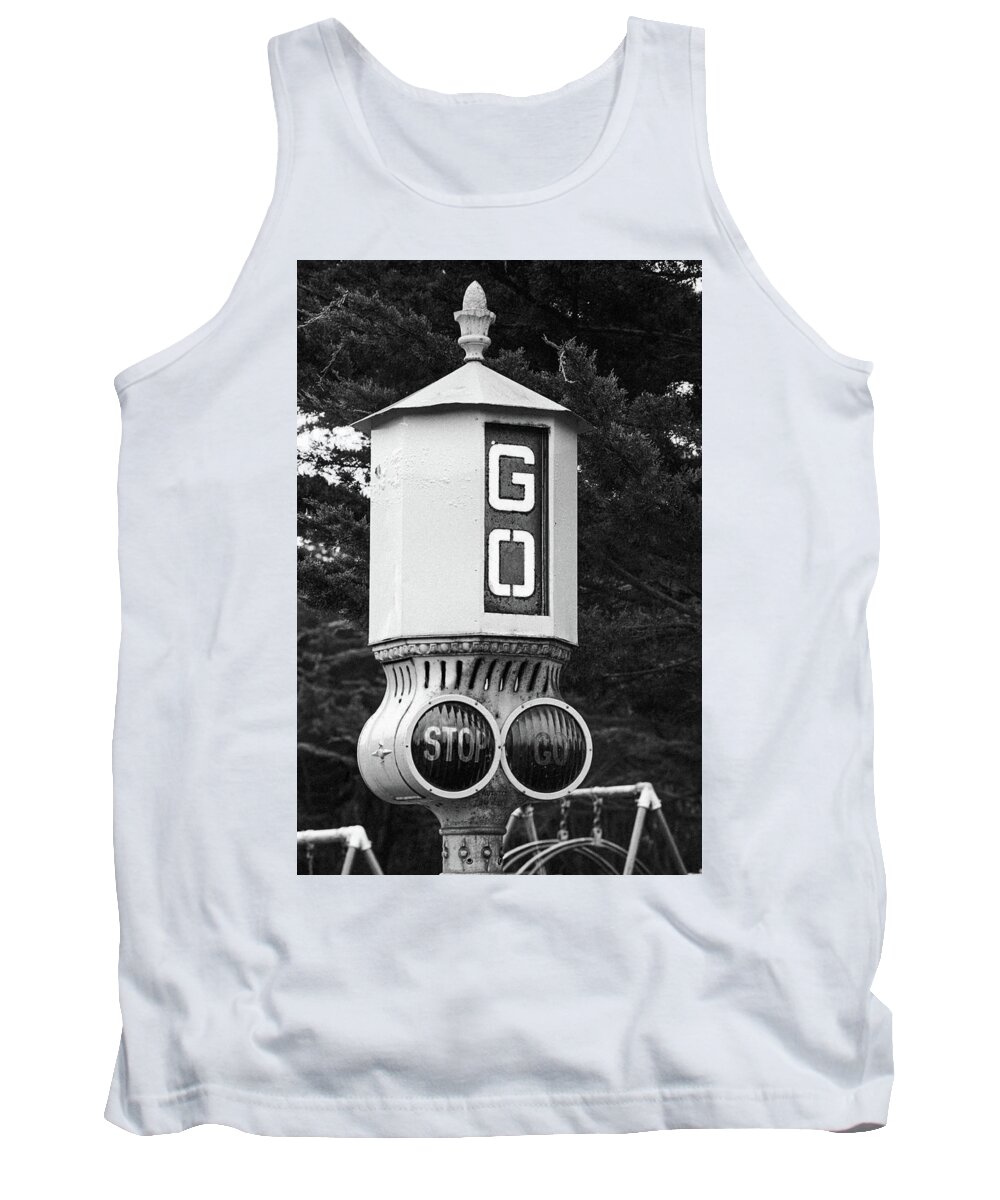 Fine Art Tank Top featuring the photograph Old Traffic Light by Frank DiMarco