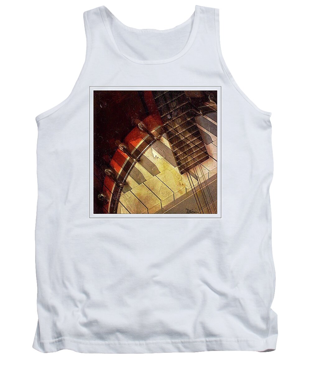 Piano Tank Top featuring the photograph Old Tunes by Peggy Dietz