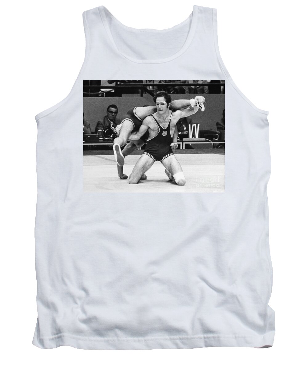 1972 Tank Top featuring the photograph Olympics: Wrestling, 1972 by Granger