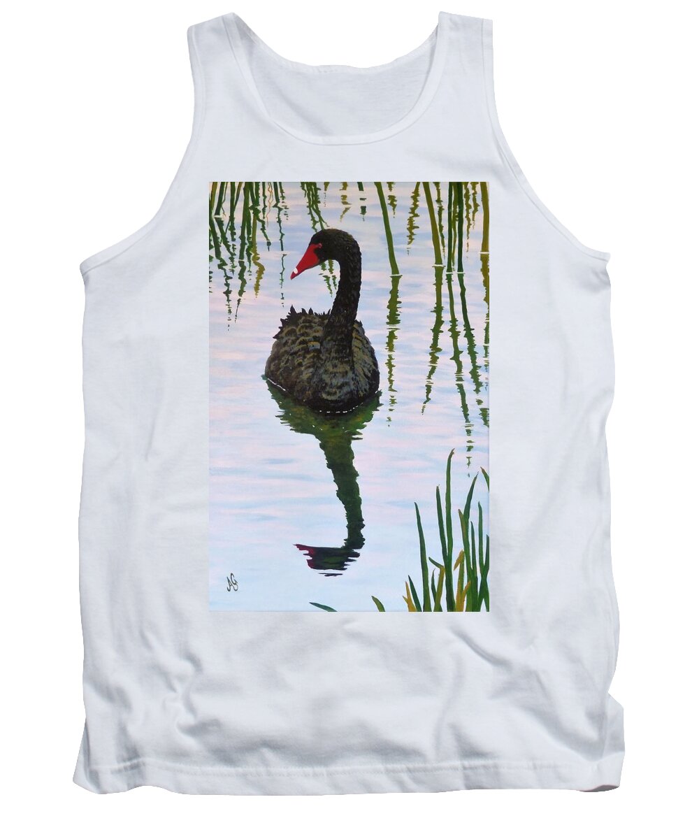 Australia Tank Top featuring the painting On reflection by Anne Gardner