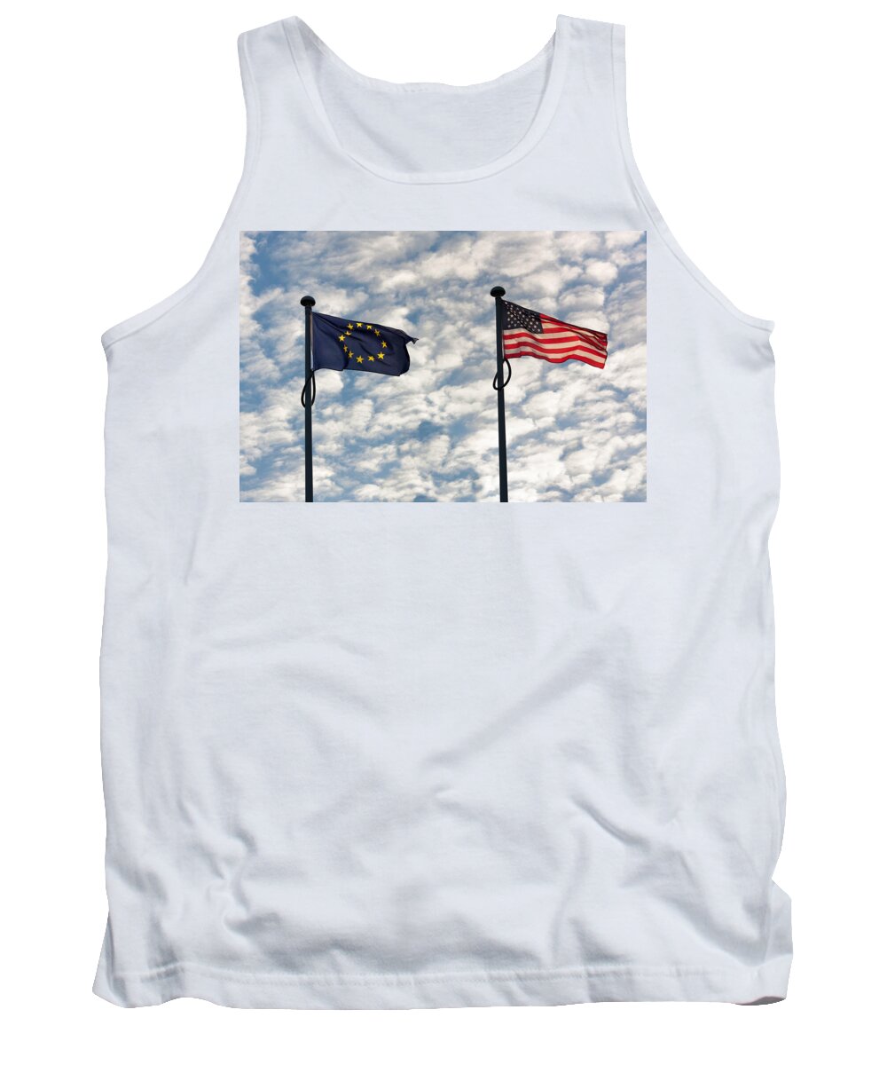 Banner Tank Top featuring the photograph One World by Semmick Photo