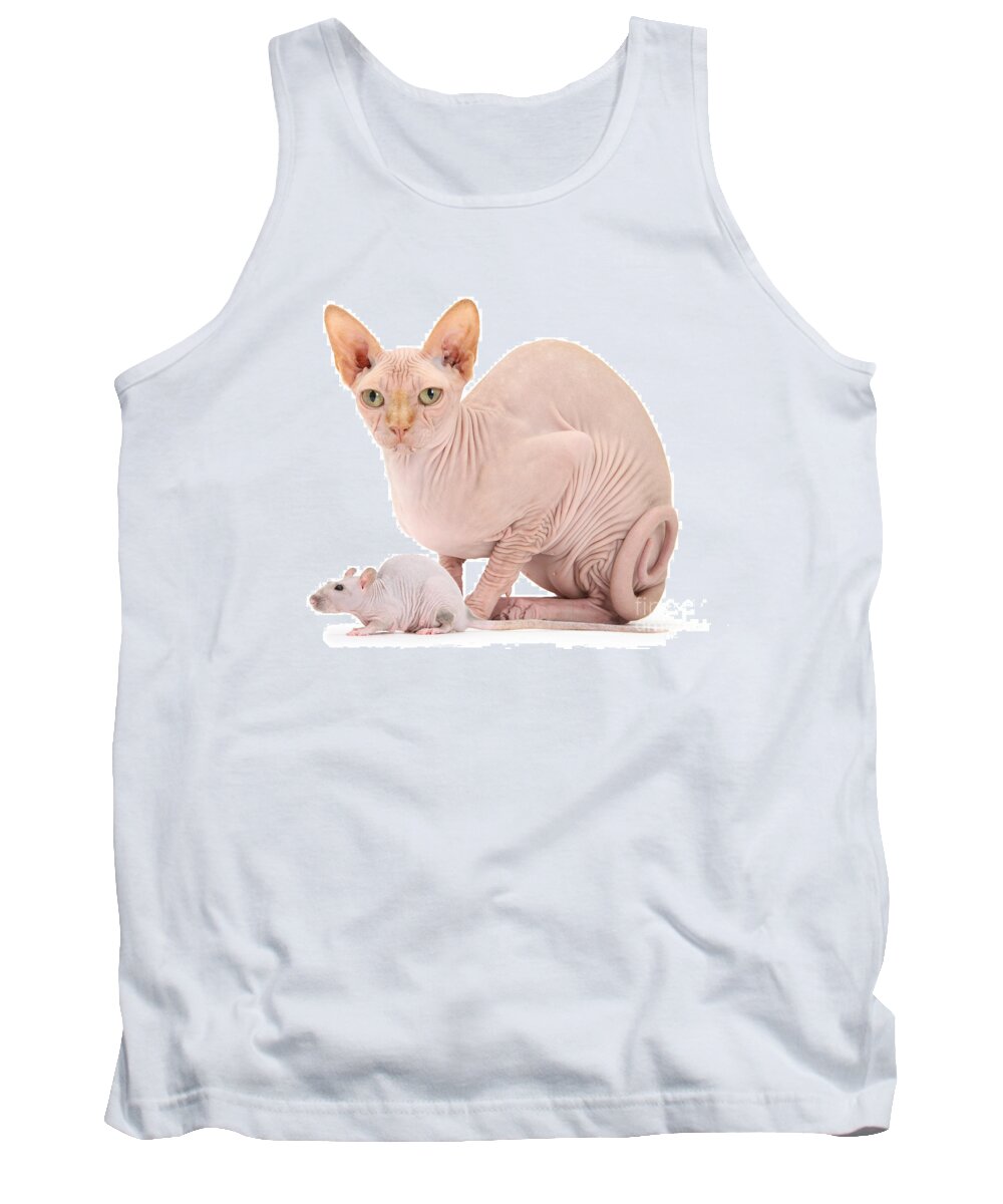 Sphynx Tank Top featuring the photograph Our Love is more than Skin-deep by Warren Photographic