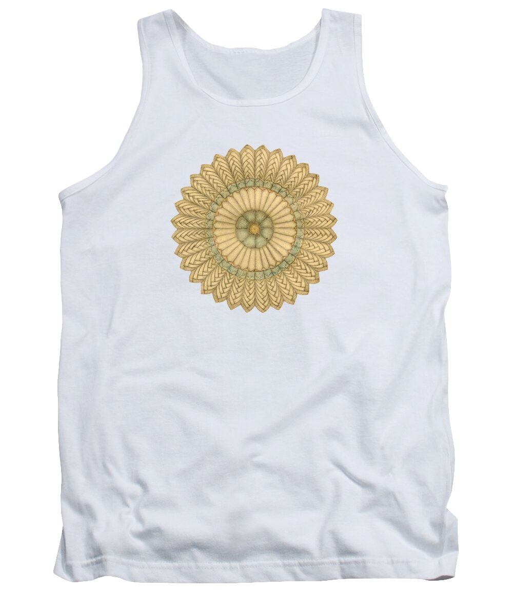 J Alexander Tank Top featuring the drawing Ouroboros ja081 by Dar Freeland