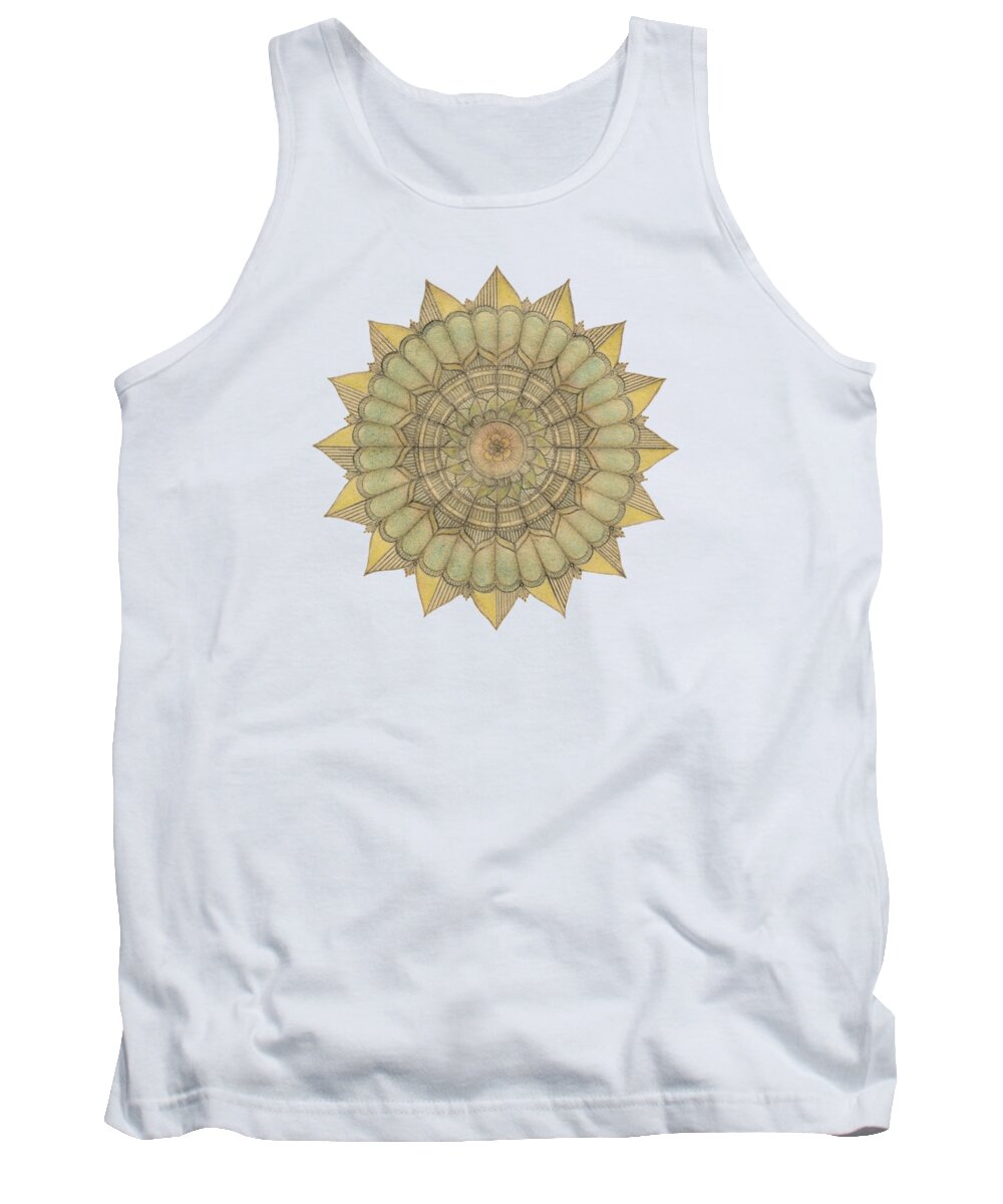 J Alexander Tank Top featuring the drawing Ouroboros ja086 by Dar Freeland