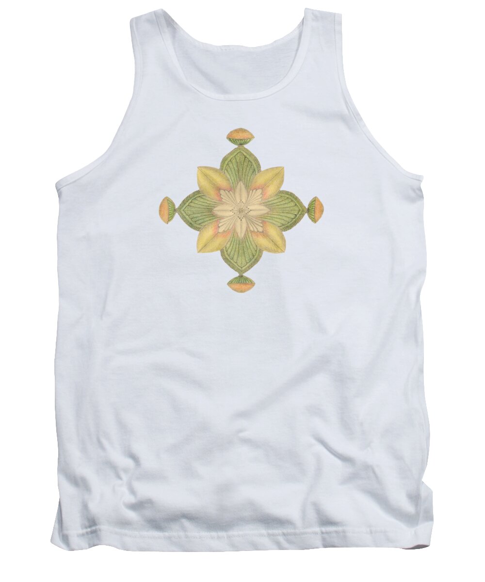 J Tank Top featuring the drawing Ouroboros ja113 by Dar Freeland