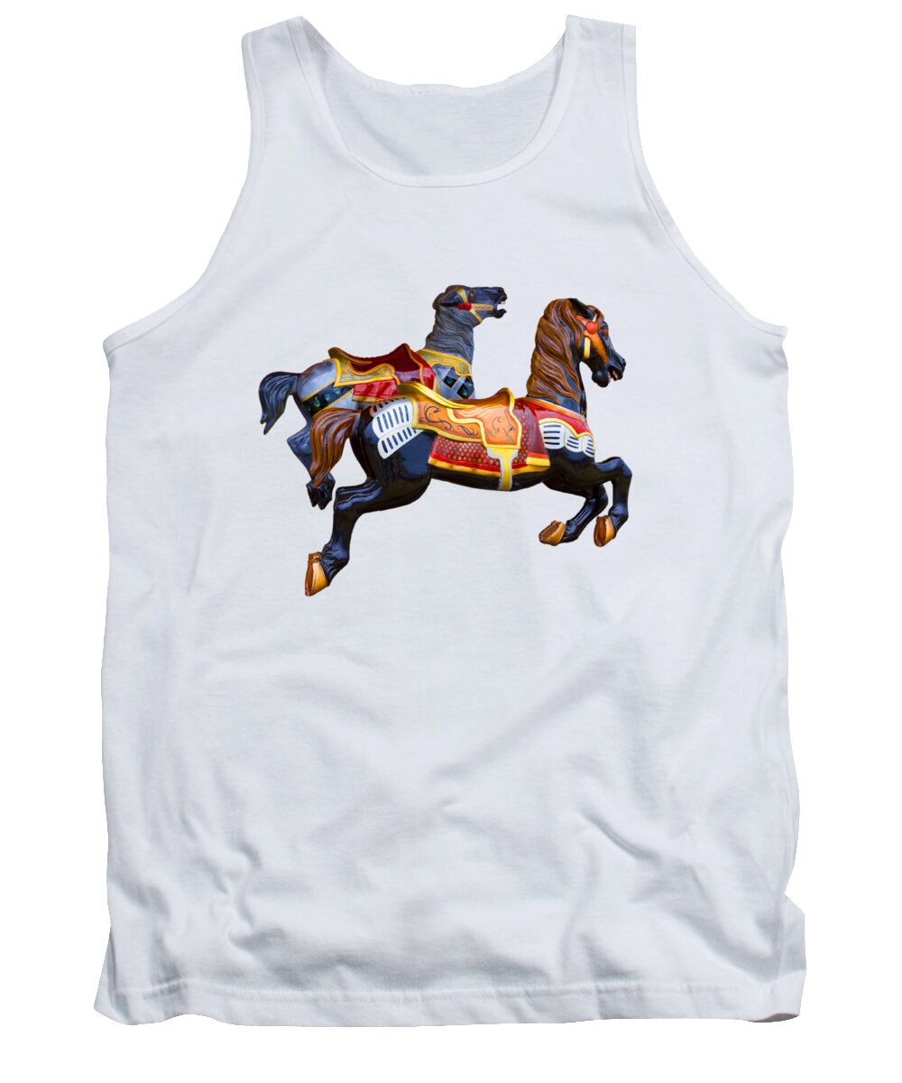 Transparent Background Tank Top featuring the photograph Painted Ponies by John Haldane