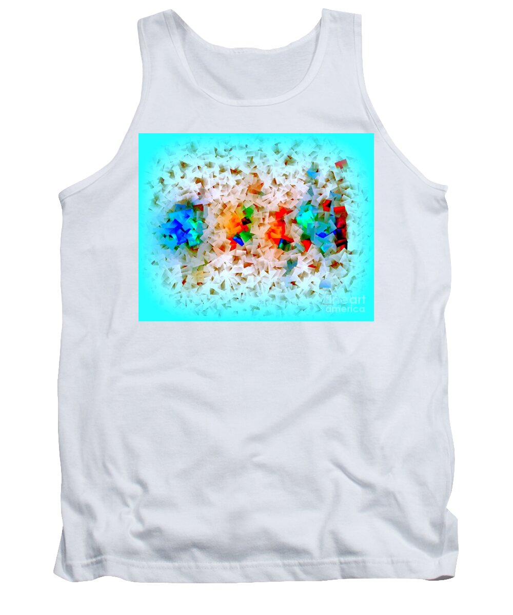 Home Tank Top featuring the digital art Paper Work by Greg Moores