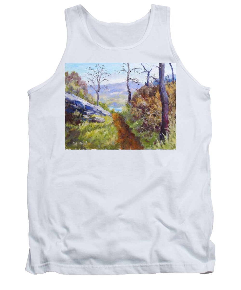 Landscape Tank Top featuring the painting Path to the Water by William Reed