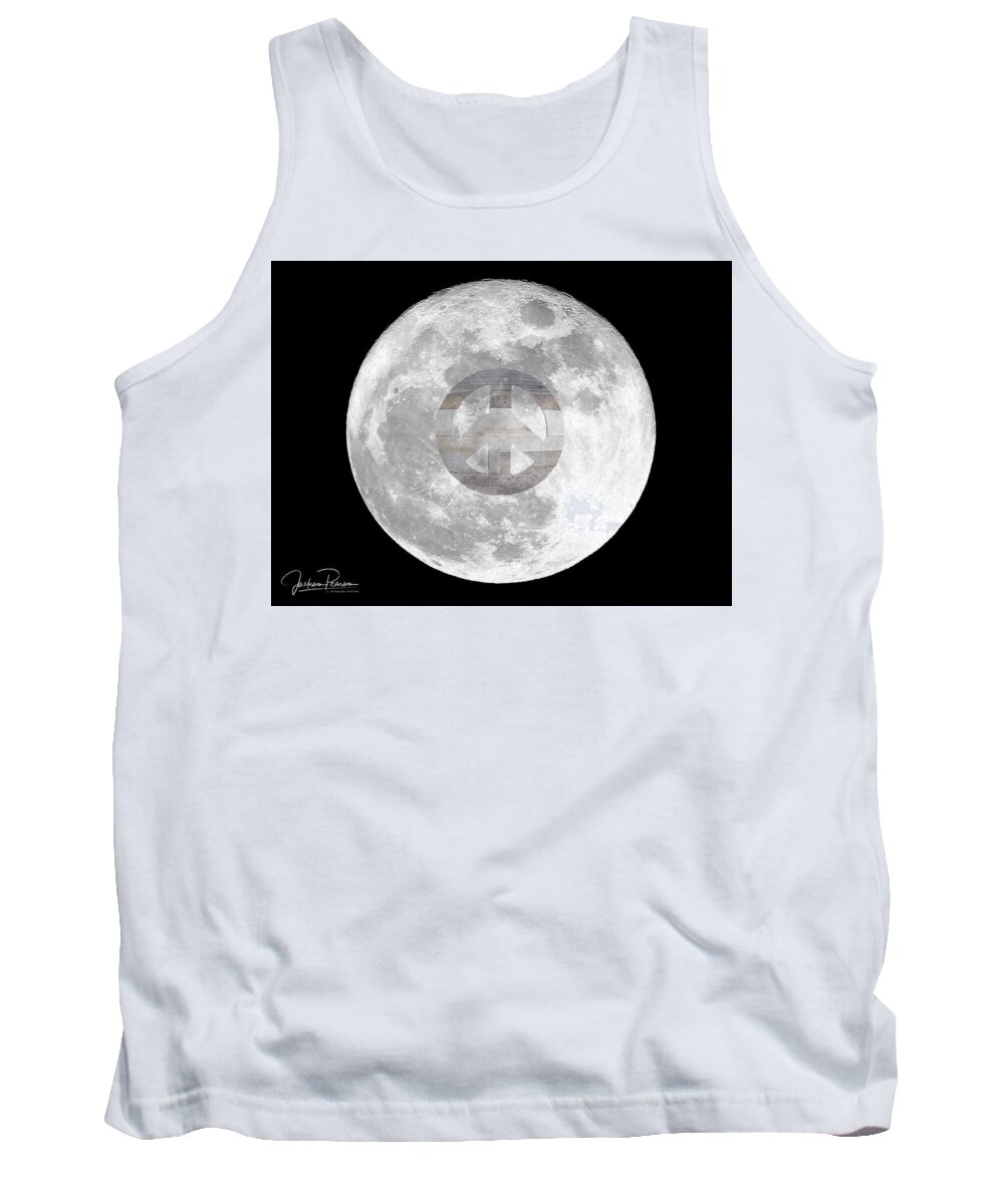 Peace Tank Top featuring the photograph Peace Moon by Jackson Pearson