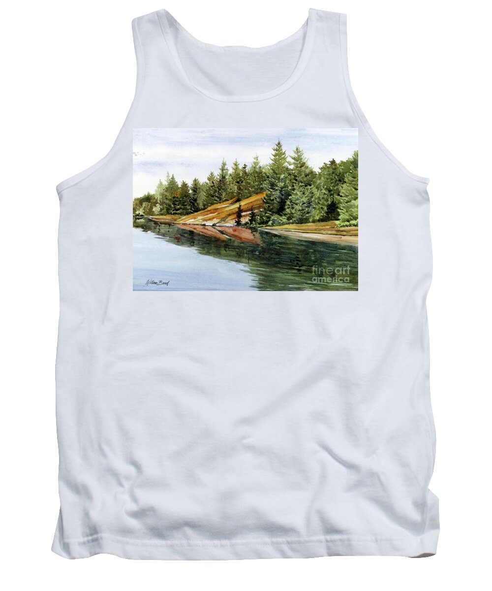 Landscape Tank Top featuring the painting Peace by William Band